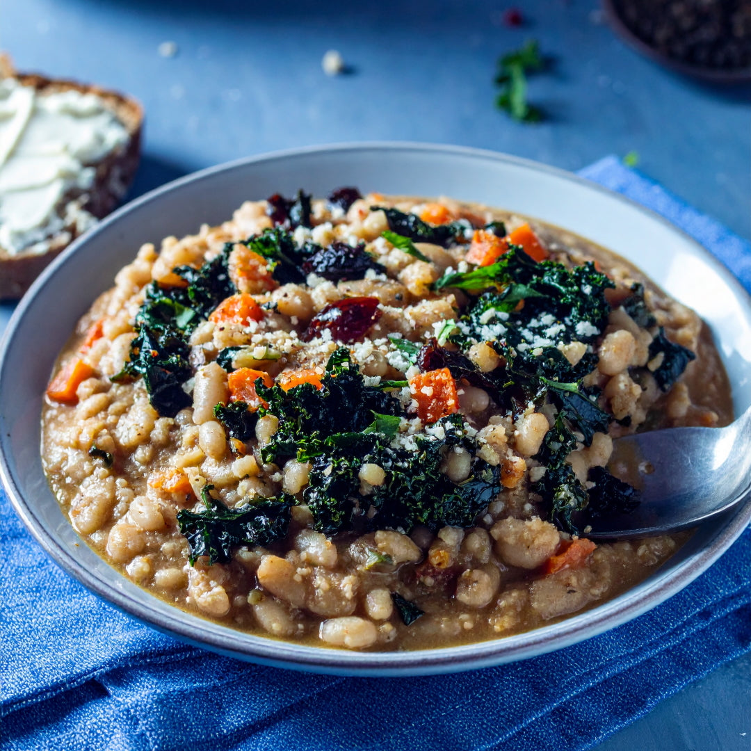 White Bean, Sun-Dried Tomato & Coconut Tahini Stew