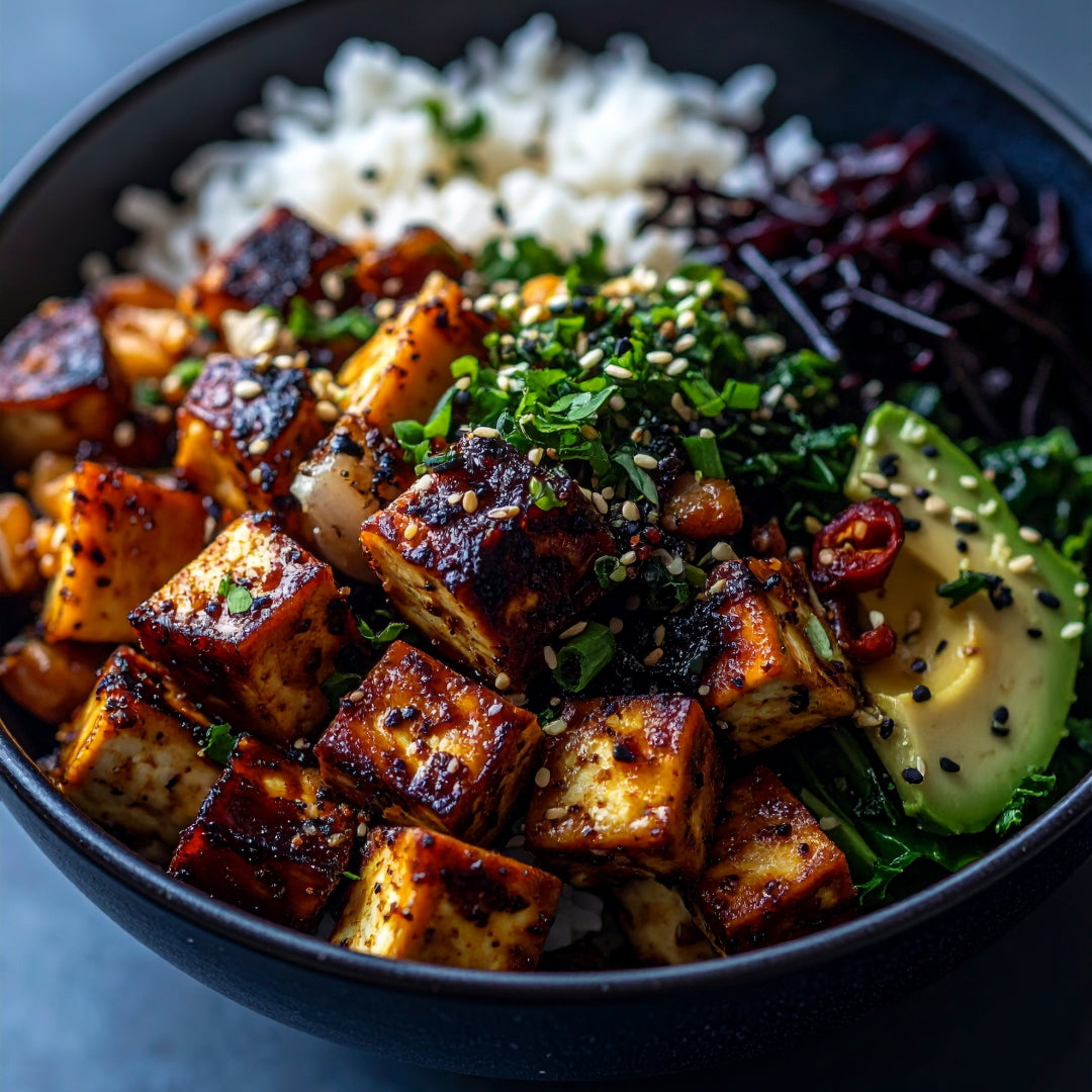 Sweet & Sticky Coconut Tahini Protein Bowl